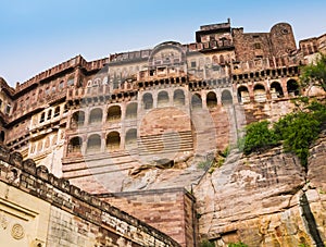 Maharajah Palace in Mehrangarh fort, Jodphur, Rajasthan, India
