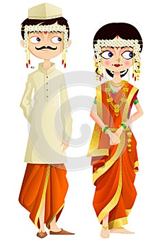 Maharashtrian Wedding Couple