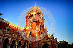 Mahatma Gandhi Hall. Ghanta Ghar, Indore, Madhya Pradesh. Also Known as King Edward Hall. Indian Architecture. photo