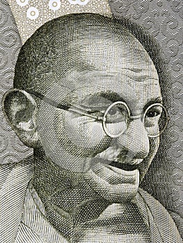 Mahatma Gandhi a portrait from Indian money