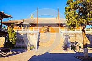 Mahavira Hall (Hall of Ceremony) of Up-Huayan temple.