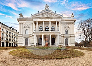 Mahen Theatre in Brno Malinovsky Square, Czech Republic