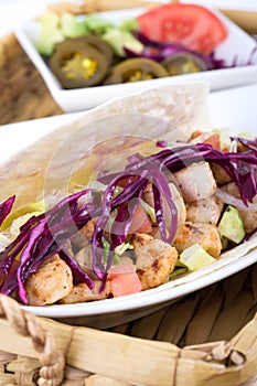 Mahi mahi fish soft taco