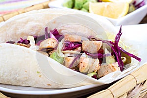 Mahi mahi fish soft taco