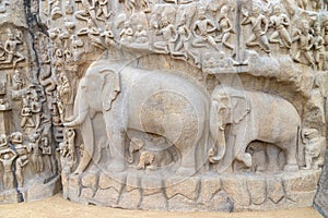 Mahishamardini Rock Cut Mandapa built by Pallavas is UNESCO World Heritage Site