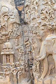 Mahishamardini Rock Cut Mandapa built by Pallavas is UNESCO World Heritage Site