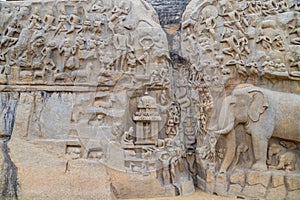 Mahishamardini Rock Cut Mandapa built by Pallavas is UNESCO World Heritage Site