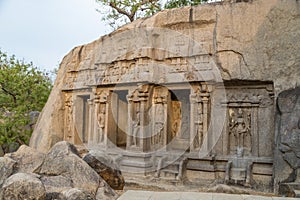 Mahishamardini Rock Cut Mandapa built by Pallavas is UNESCO World Heritage Site