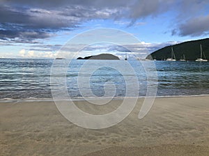 Maho Bay Beach in St. John United States Virgin Islands photo