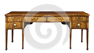 Mahogany dining serving sideboard table antique  isolated