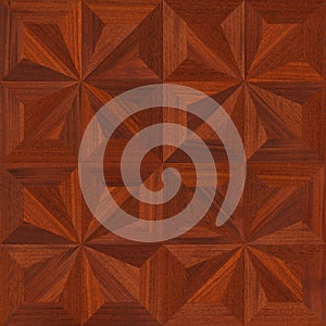 Mahogany Parquet flooring design seamless texture