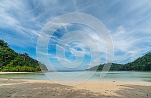 Mai Ngam beach in beautiful sunny day, Surin island national park, Phang Nga, Thailand