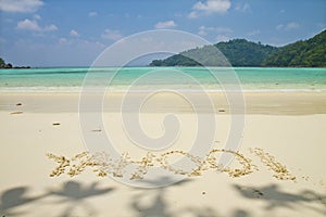 Mai ngam beach in Surin Islands national park