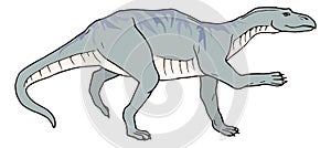 maiasaurus dinosaur ancient vector illustration transparent background