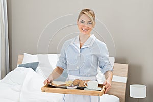 Maid With Breakfast Tray