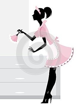 Maid cleaning photo