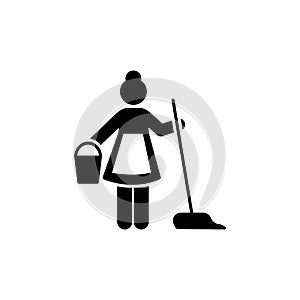 Maid, humanpictos, hotel, services icon. Element of hotel pictogram icon. Premium quality graphic design icon. Signs and symbols