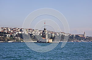 Maiden's Tower (Leander's Tower) in Istanbul. Turkey