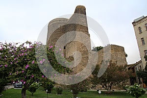 Maiden Tower in Baku, Azerbaijan