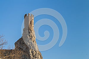 Maiden Tower at Castle Devin, Slovakia