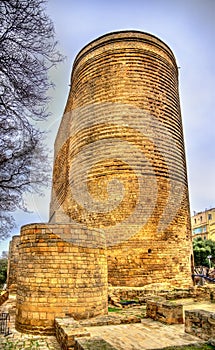 Maiden tower, a landmark of Baku