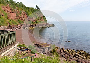 Maidencombe beach and cove Devon England