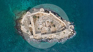 Maidens Castle Kiz Kalesi Drone Photo, Erdemli