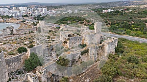 Maidens Castle Kiz Kalesi Drone Photo, Erdemli