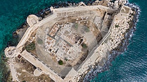 Maidens Castle Kiz Kalesi Drone Photo, Erdemli