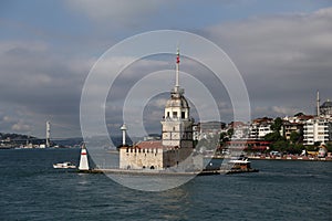 Maidens Tower in Bosphorus Strait, Istanbul