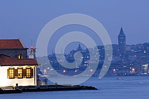 Maidens Tower and Galata Tower, Istanbul-Turkey