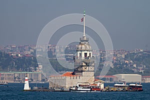 Maidens Tower in Istanbul, Turkey