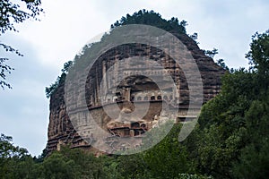 Maijishan grottoes in the Northern Wei Dynasty