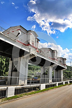 Maikop HPS hydroelectric power station dam