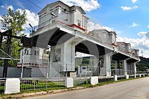 Maikop HPS hydroelectric power station dam