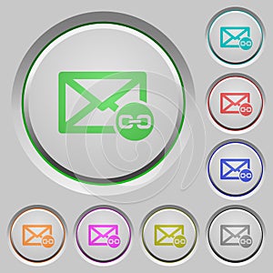 Mail attachment push buttons