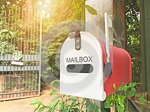 Mail Box front of the house with light flare