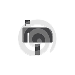 Mail box icon vector