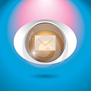 mail button. Vector illustration decorative design