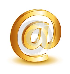 Mail contact symbol icon