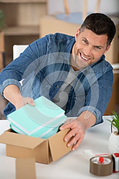 mail delivery shipment and people concept