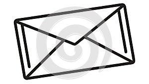 Mail Envelope Icon, Communication and Correspondence, vector design Generative AI