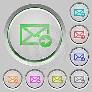 Mail forwarding push buttons