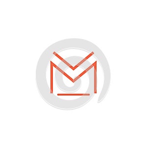 mail icon brand, symbol, design, graphic, minimalist.logo