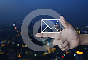 Mail icon, Contact us concept