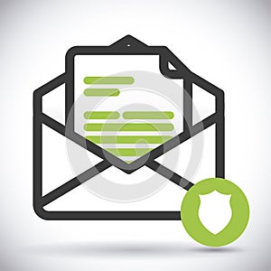 Mail icon design vector illustration eps10 graphic