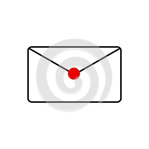 Mail icon. Envelope sign. Email icon. Letter. Mailbox. Contact form. Important message. Important letter. Add to
