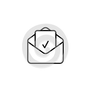 Mail icon. Envelope sign. Vector Illustration. Email icon. Letter icon. Transparent background. eps 10