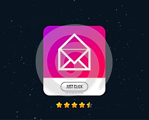 Mail icon. Envelope symbol. Message sign. Vector