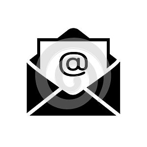 Mail icon in flat style Email symbol in flat style